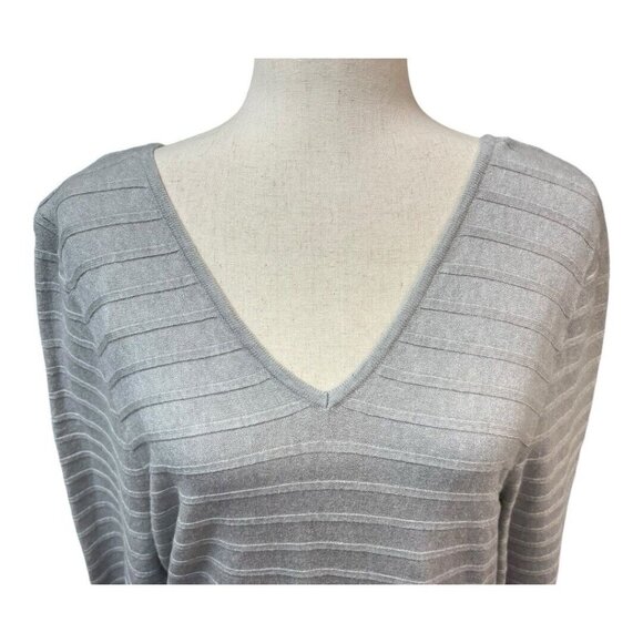 Love Ellie Mia Knit Sweater~Size XXL~Gray Criss Cross Back Detail ~ L1 09 - Picture 4 of 12